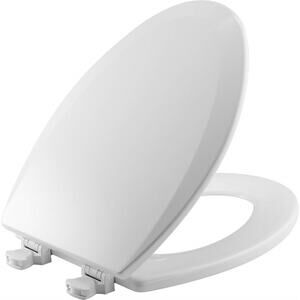 Bemis 1500EC 390 Lift-Off Wood Elongated Toilet Seat Cotton White